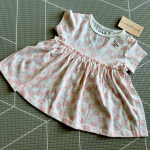 NWT First Impressions checkered baby girls dress